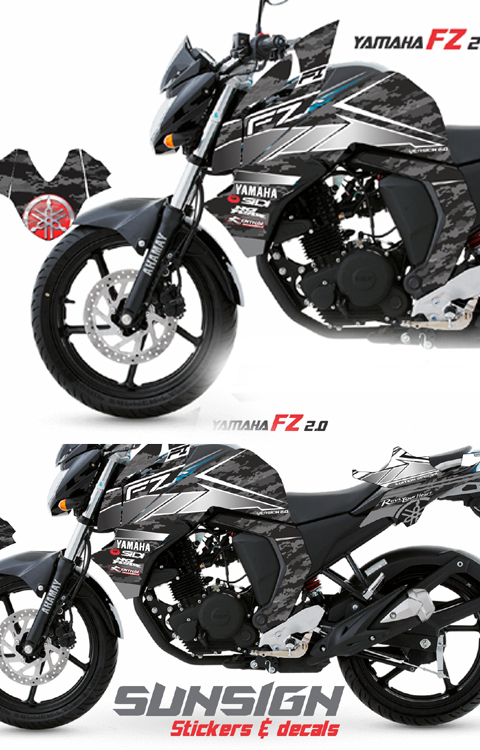 Yamaha FZ V2 Full Graphics | FZ V2 Full Body Sticker